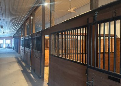 horse stable aisle way