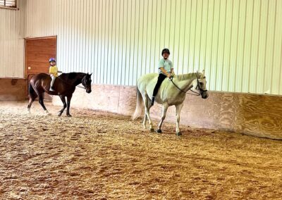 Riding bareback at summer camp