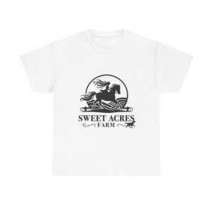 Sweet Acres Farm Horse Tee | Equestrian Ranch Logo Shirt