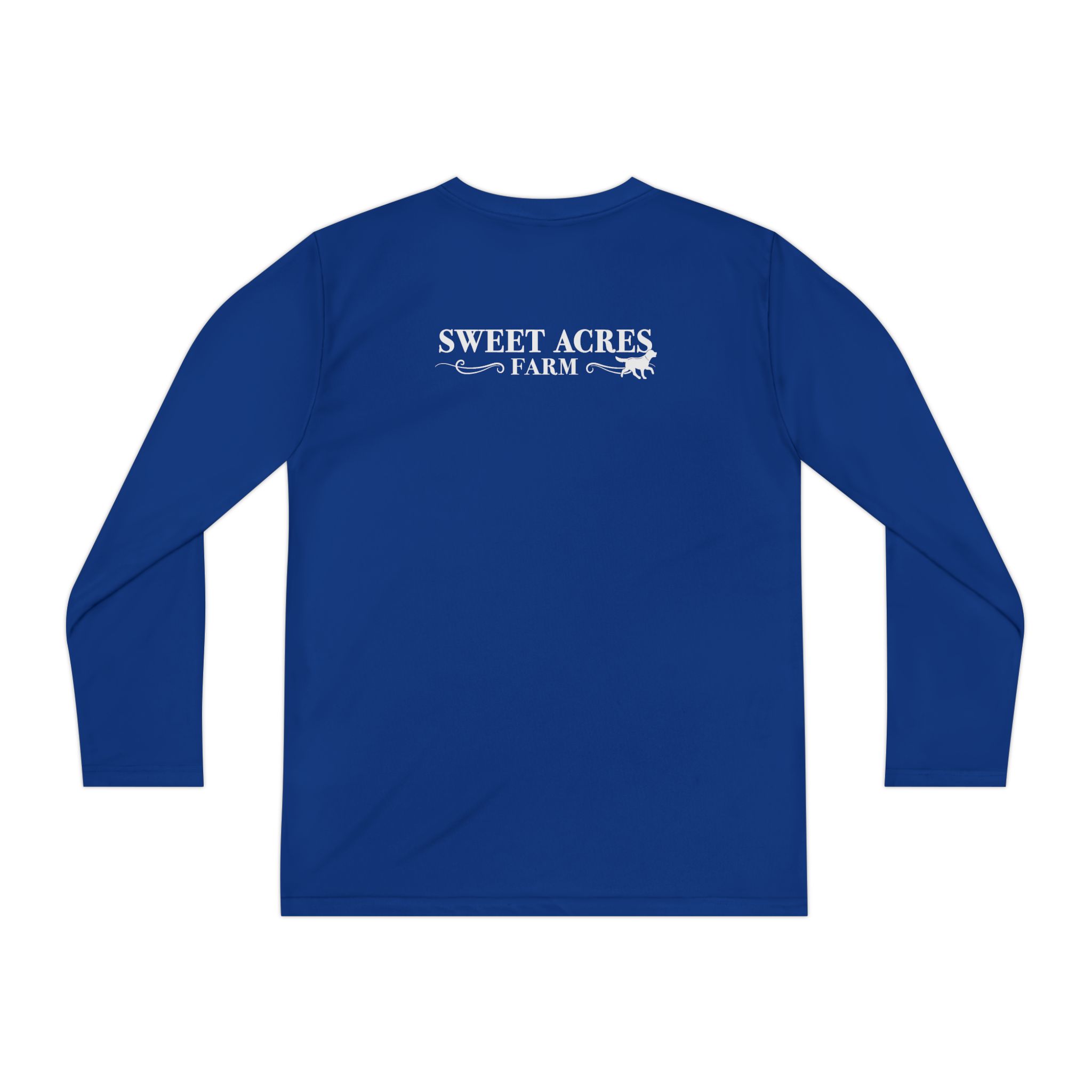 Sweet Acres Farm Youth Long Sleeve Tee — 'Out of Bounds' Surf/Skate Competitor Shirt - Image 3