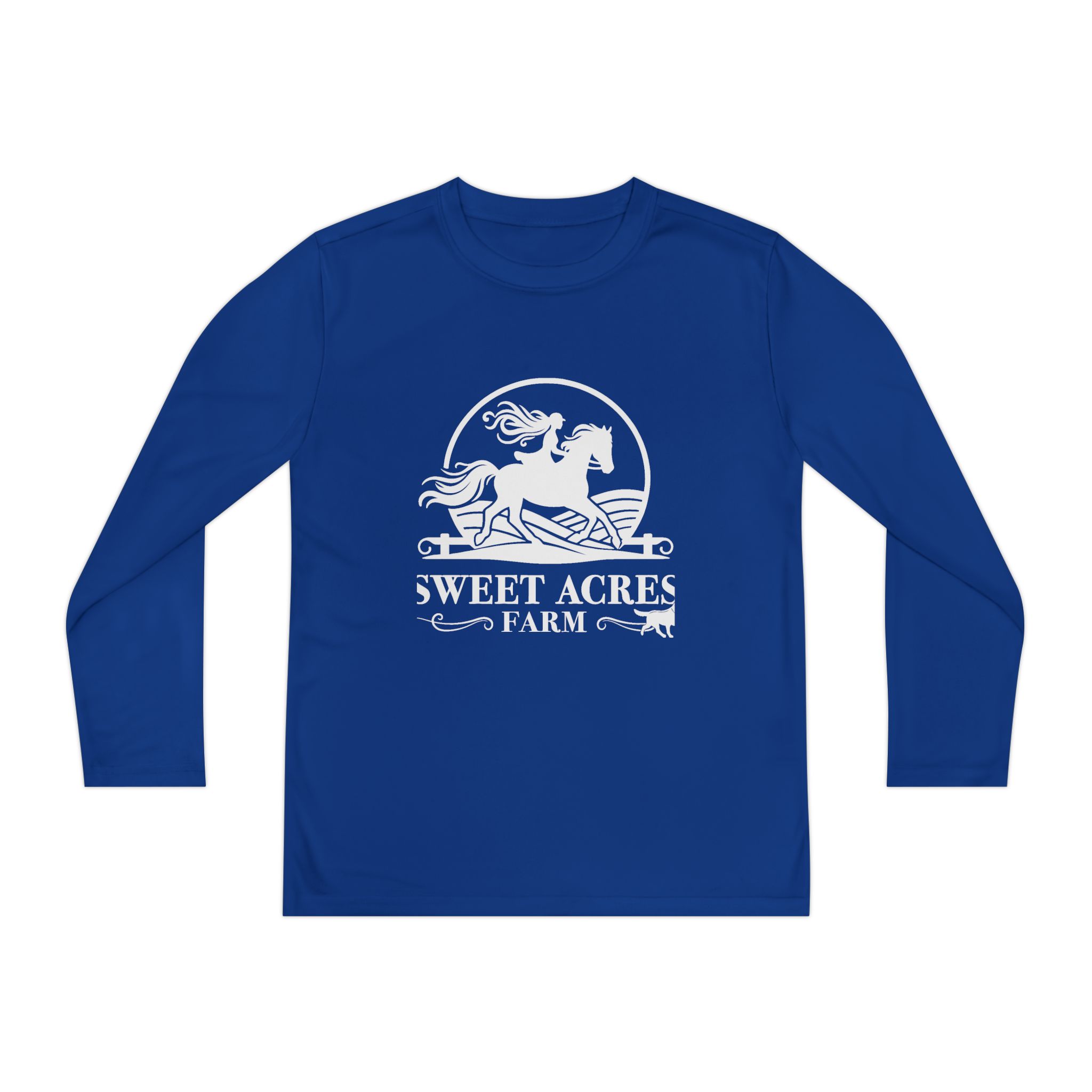 Sweet Acres Farm Youth Long Sleeve Tee — 'Out of Bounds' Surf/Skate Competitor Shirt - Image 2