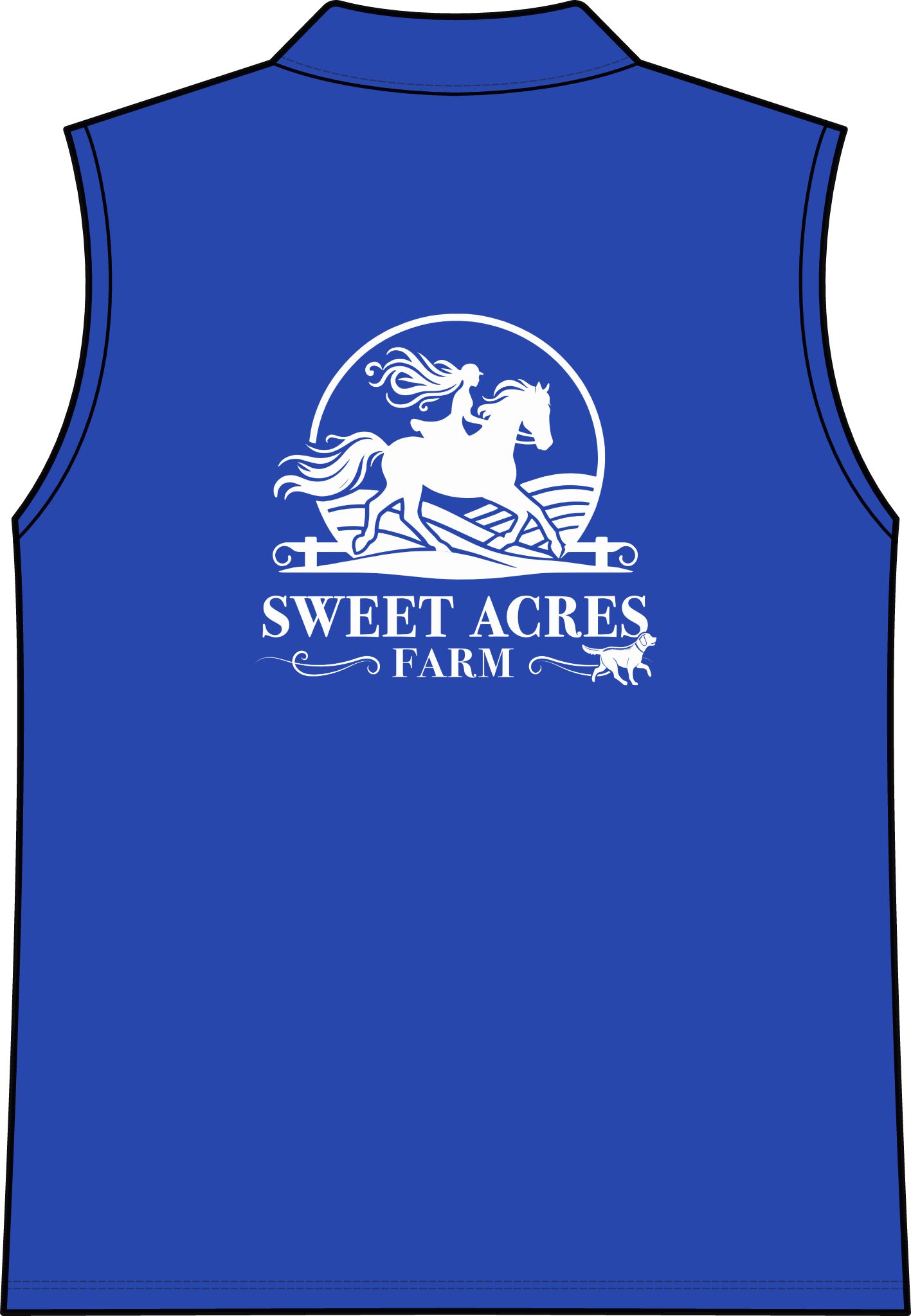 Sweet Acres Farm Sleeveless Women's Polo – UV Dry Zone Micro-Mesh (Embroidered Logo) - Image 3