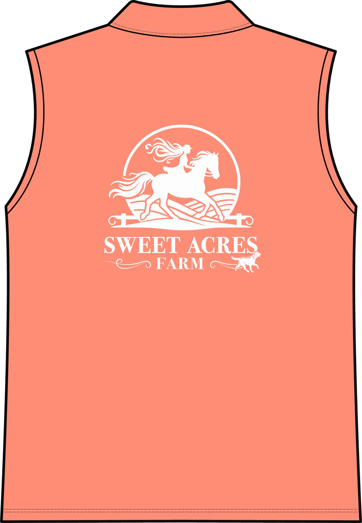 Sweet Acres Farm Sleeveless Women's Polo – UV Dry Zone Micro-Mesh (Embroidered Logo) - Image 6