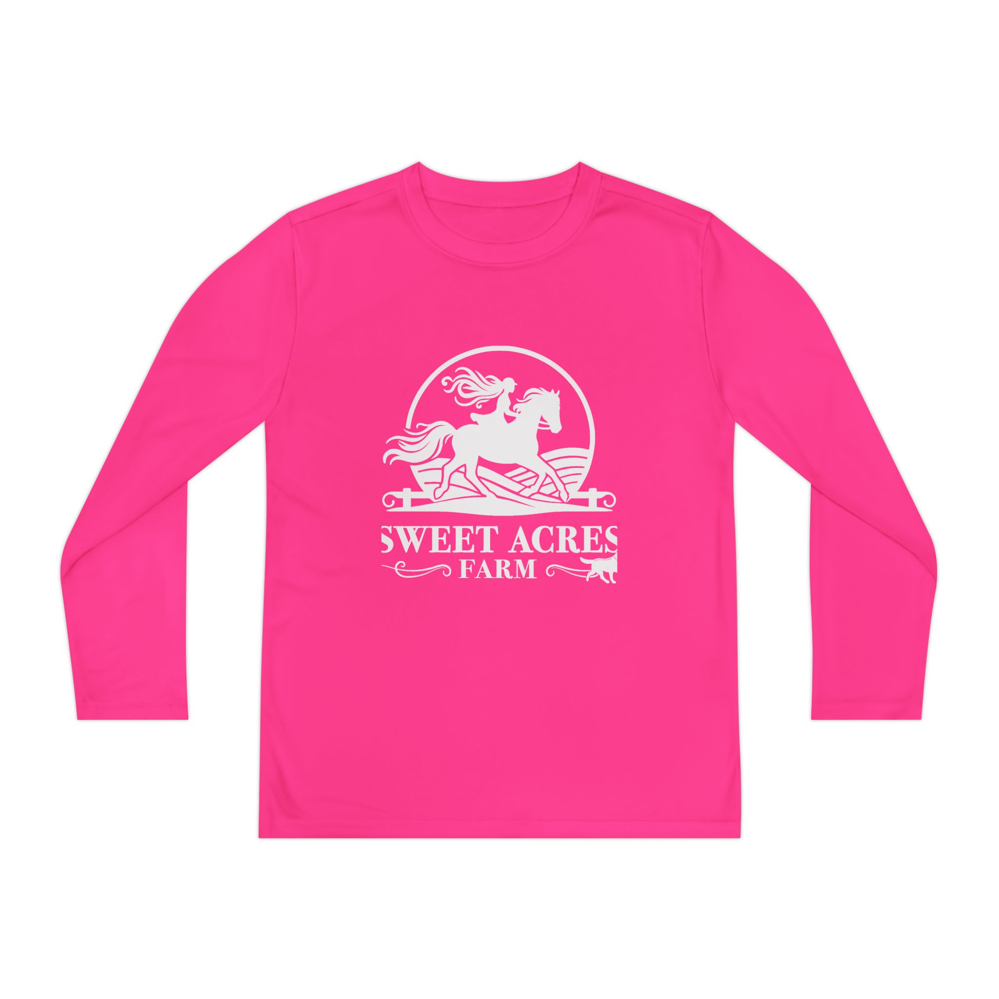 Sweet Acres Farm Youth Long Sleeve Tee — 'Out of Bounds' Surf/Skate Competitor Shirt - Image 5