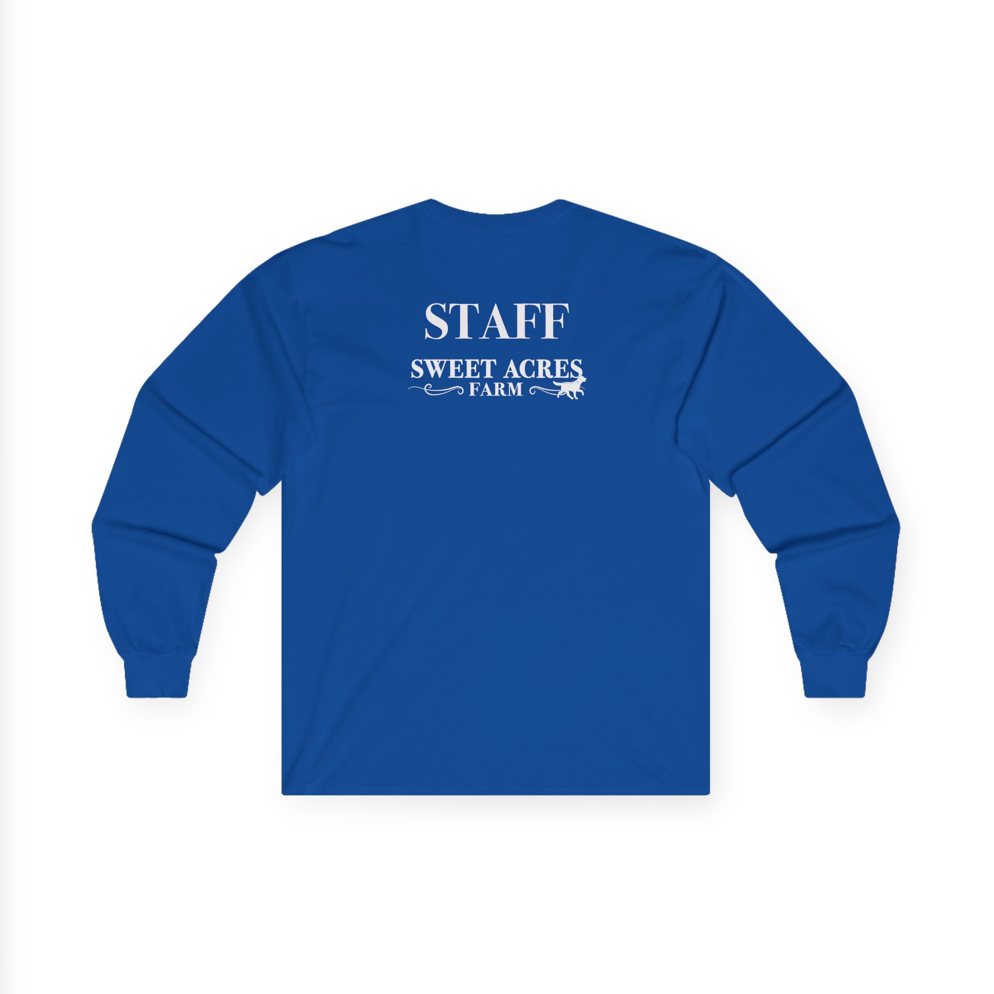 Sweet Acres Farm STAFF Uni-Sex Long Sleeve Tee - Image 2